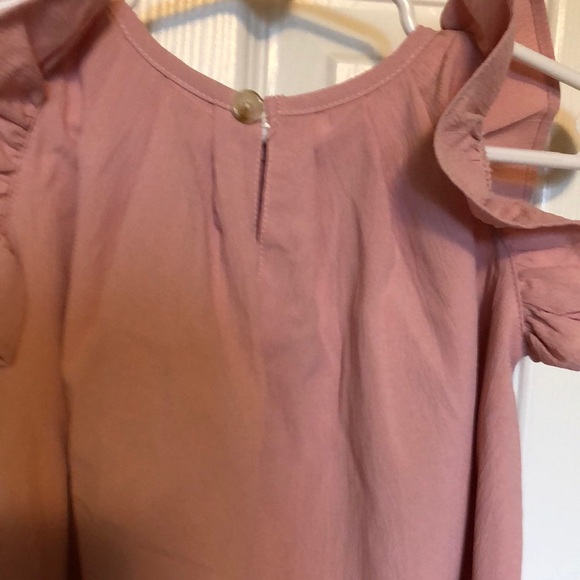 Pink Ruffled Sleeve Dress - Picture 3 of 3